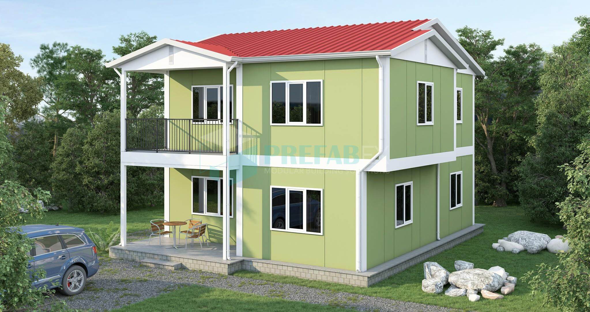Two Story Prefabricated Home -150 m²